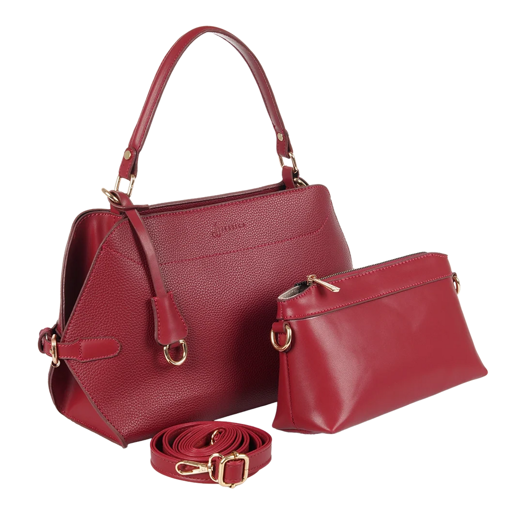 Imported Leather Shoulder and Crossbody Bag, Large Model A040 - Practical and Stylish for Work and Daily Use