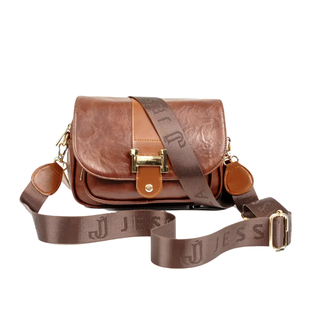 Women's Genuine Leather Crossbody Bag Model S41 - A Small, Stylish Bag for Errands and Evenings
